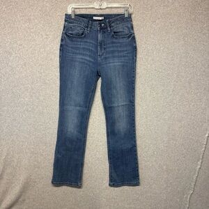 Elizabeth And James Jeans High-Rise Boot Cut Size 8 Inseam 29 Blue Stretch
